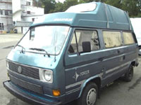 VW T25 / T3 Westfalia Joker Hightop Camper in Dove Blue